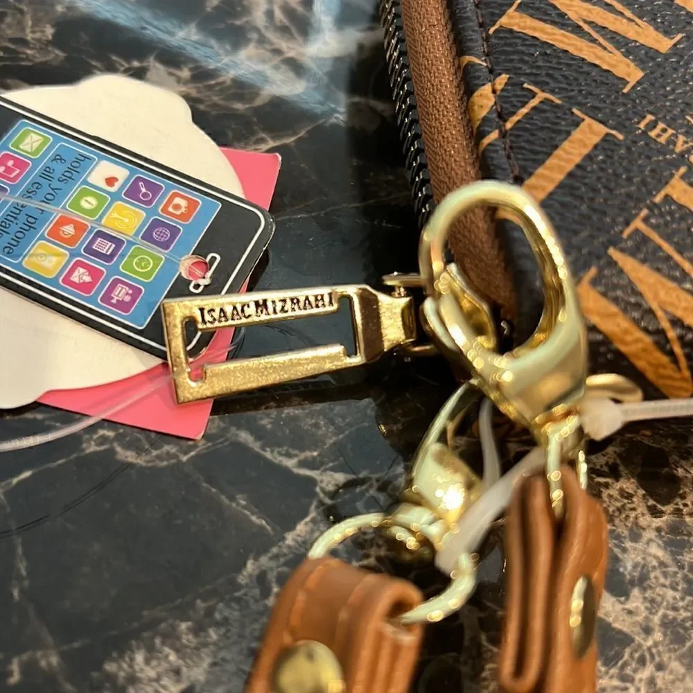 NWT❤️‍🔥3 in 1 Isaac Mizrahi Wristlet, Wallet & Crossbody Multipurpose Strap Bag